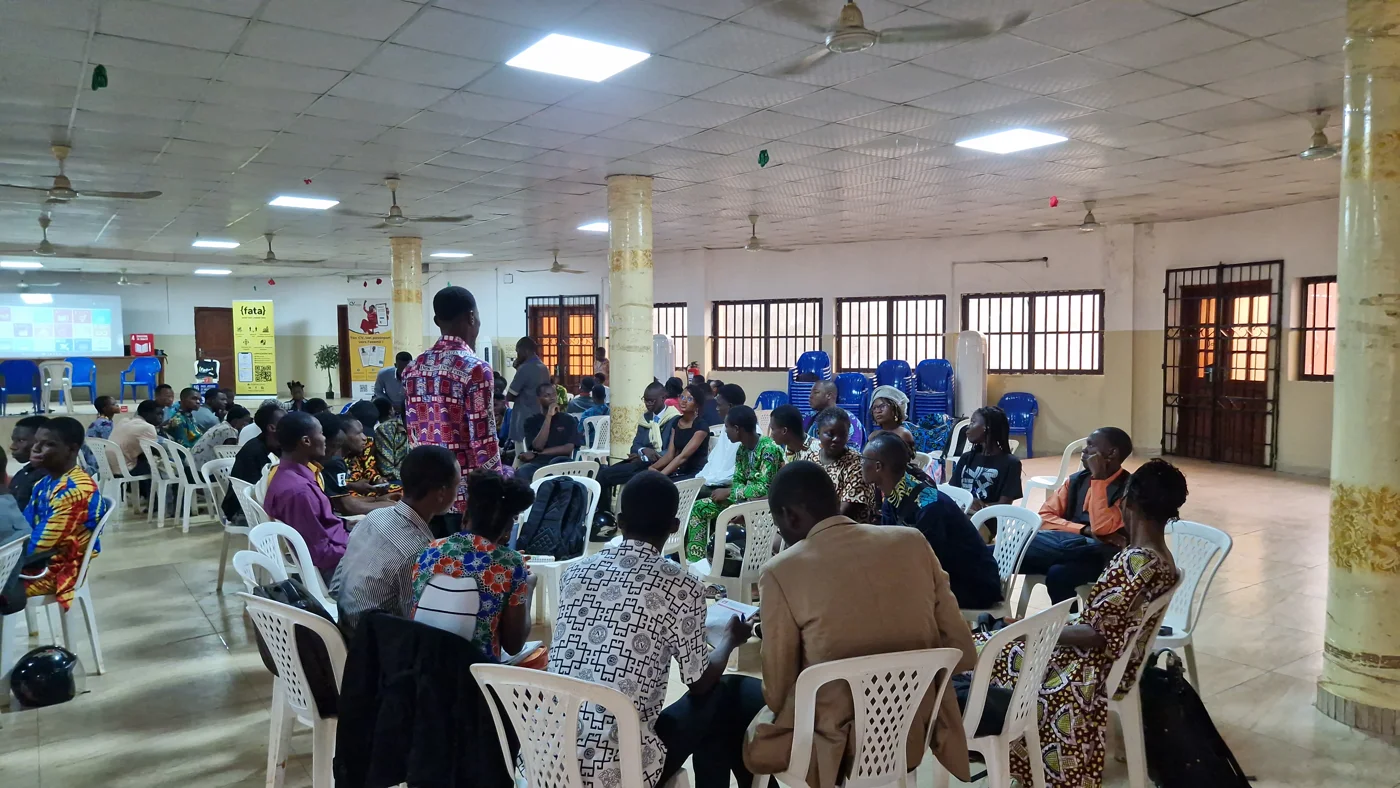 fata at the International Forum on Digital Careers and Entrepreneurship, Abomey-Calavi, Benin, July 18, 2026.