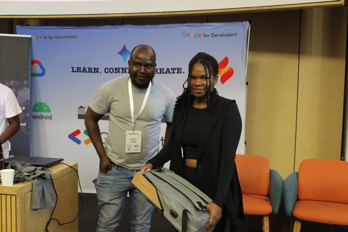 A fata × GDG Pretoria challenge prize presented during DevFest Pretoria, November 22, 2025.