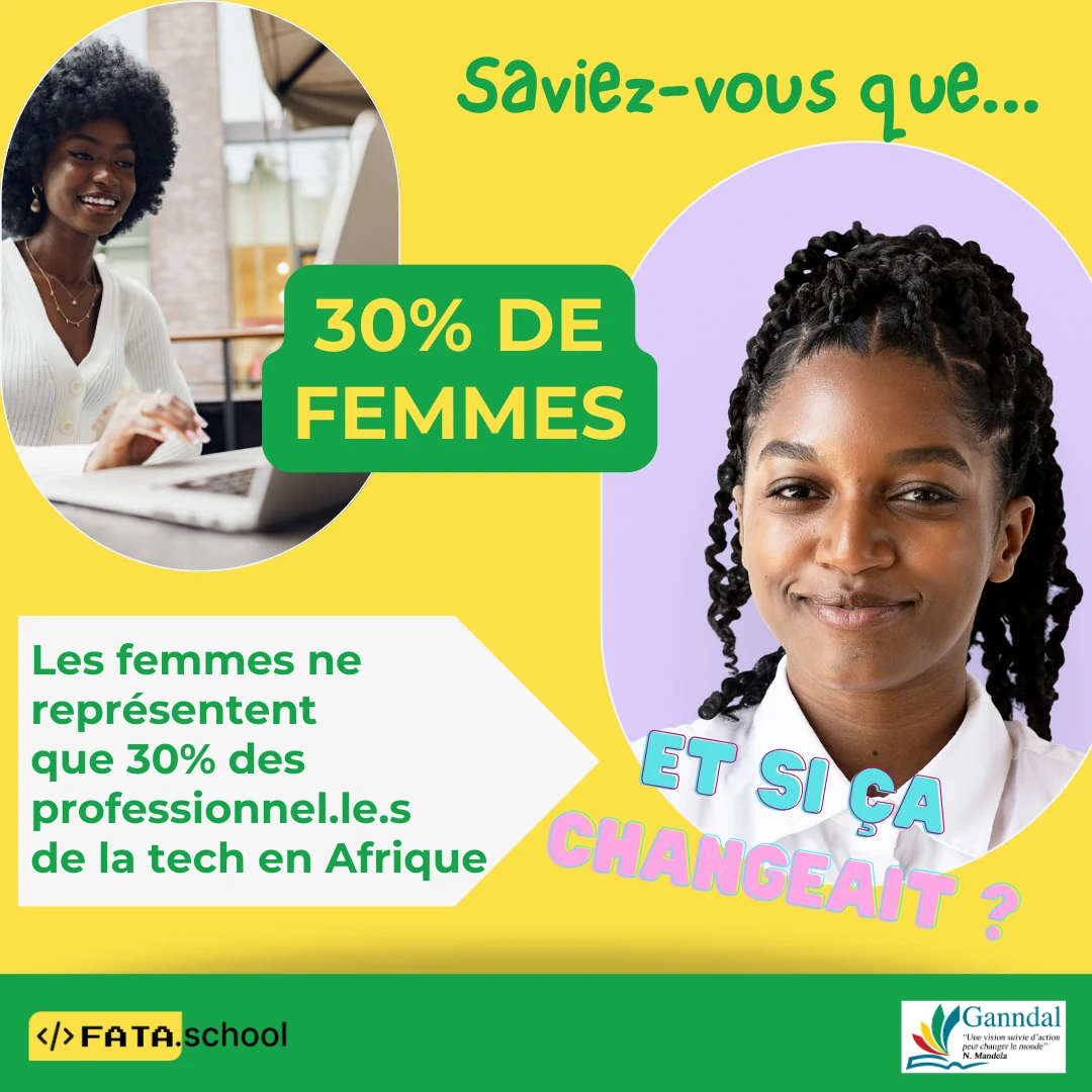 les femmes ne représentent que 30% des professionnel·le·s du numérique.