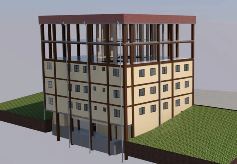 3D visualisation of the MARI BRA DEV school presented in the 2023 project